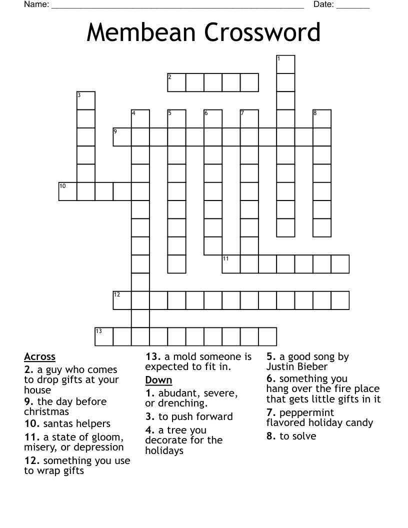 Membean Crossword WordMint Membean Crossword WordMint