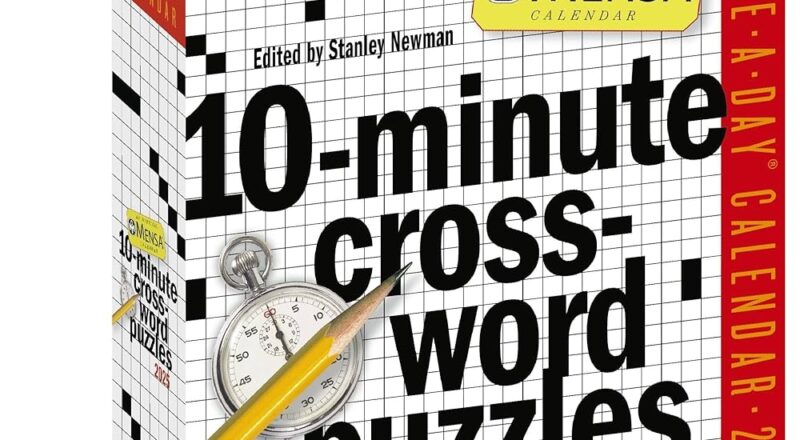 Mensa 10 Minute Crossword Puzzles Page A Day Calendar 2025 Newman Stanley Workman Calendars 9781523525096 Amazon Books