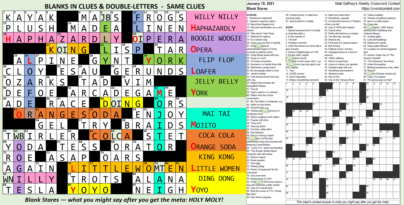 hodgepodge crossword clue