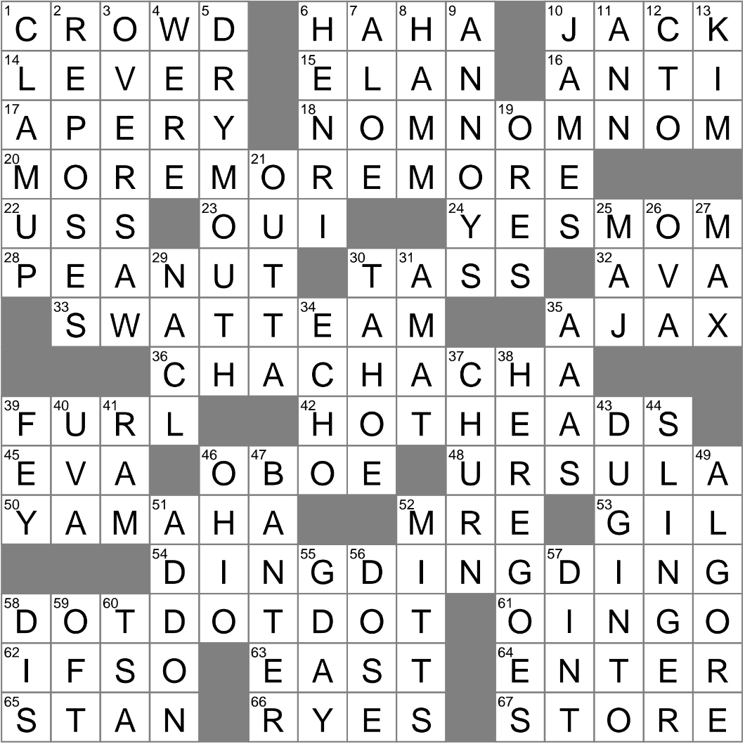 Mimic s Talent Crossword Clue Archives LAXCrossword