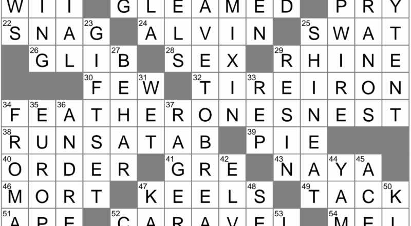 Mint Crossword Clue Archives LAXCrossword