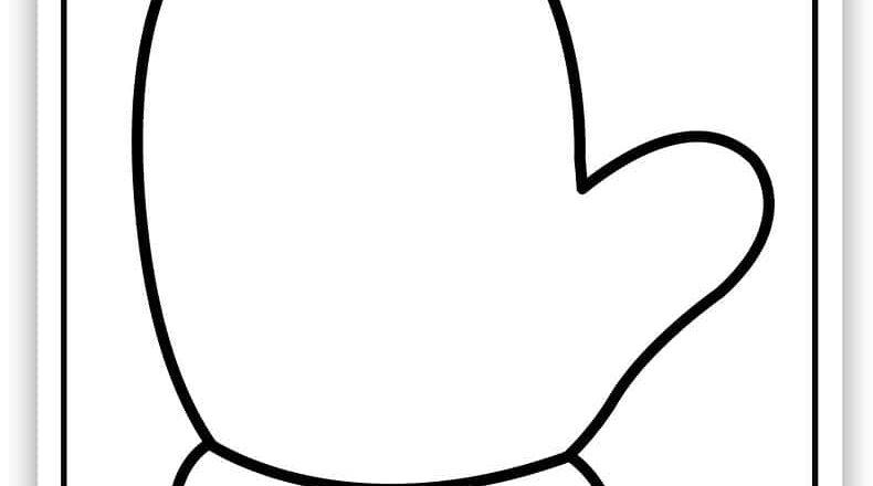 Mitten Templates Free PDF Printables Simply Love Coloring
