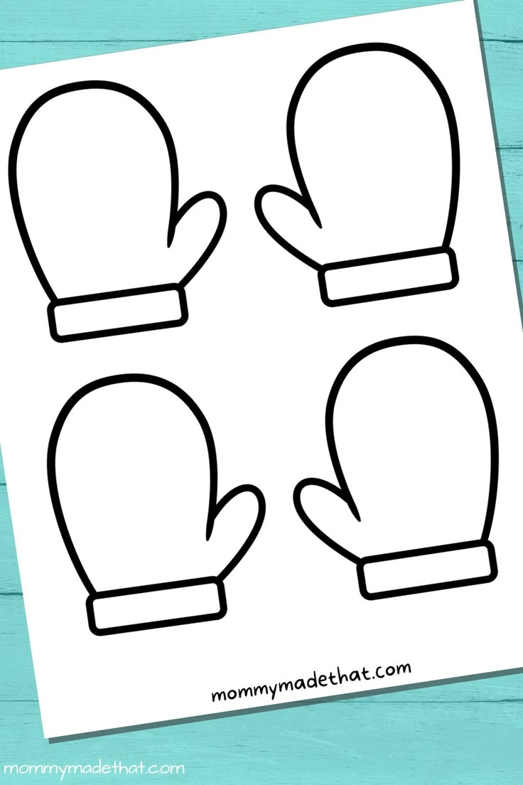 mitten template printable