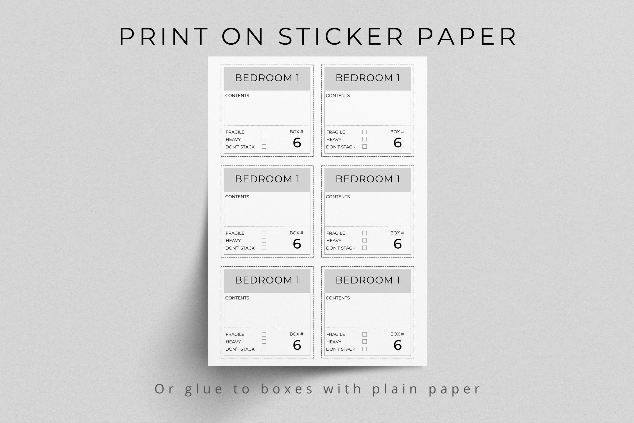 Moving Box Label Printables Moving Organisation Moving Labels Packing Box Label Editable Canva Template Printable Labels Etsy