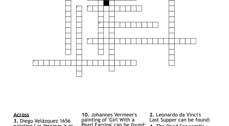 Museum Crossword WordMint