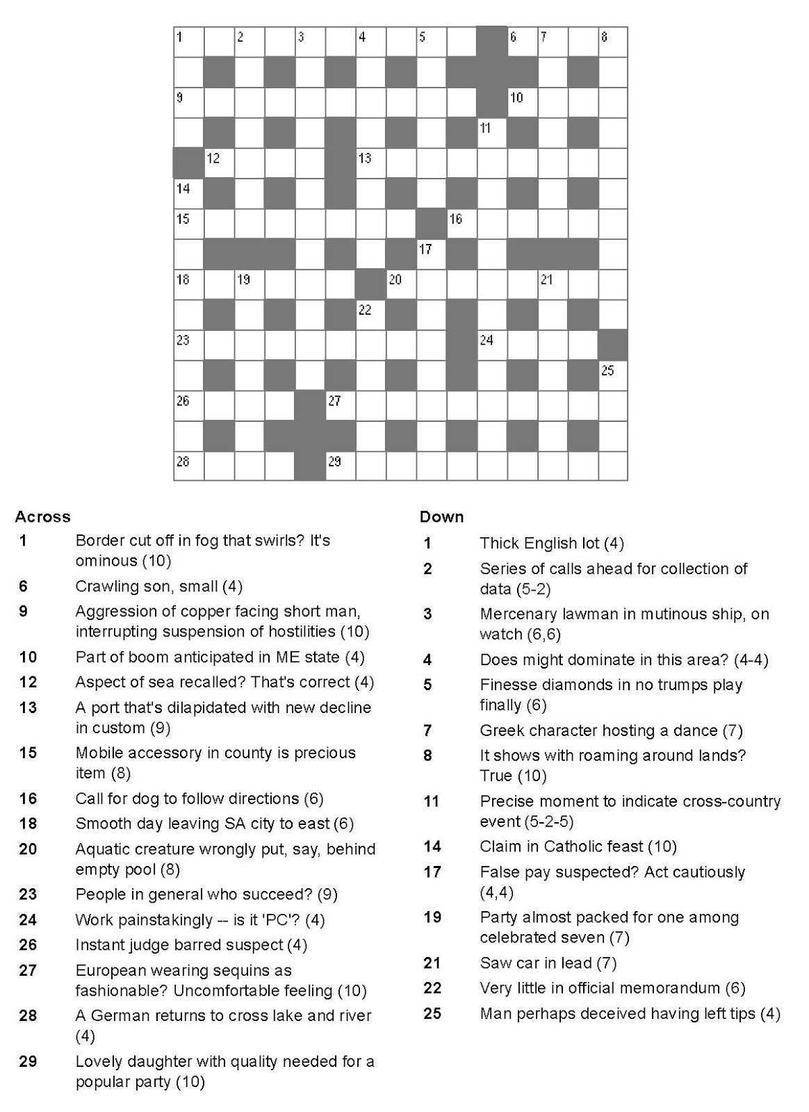 showing more false bashfulness crossword