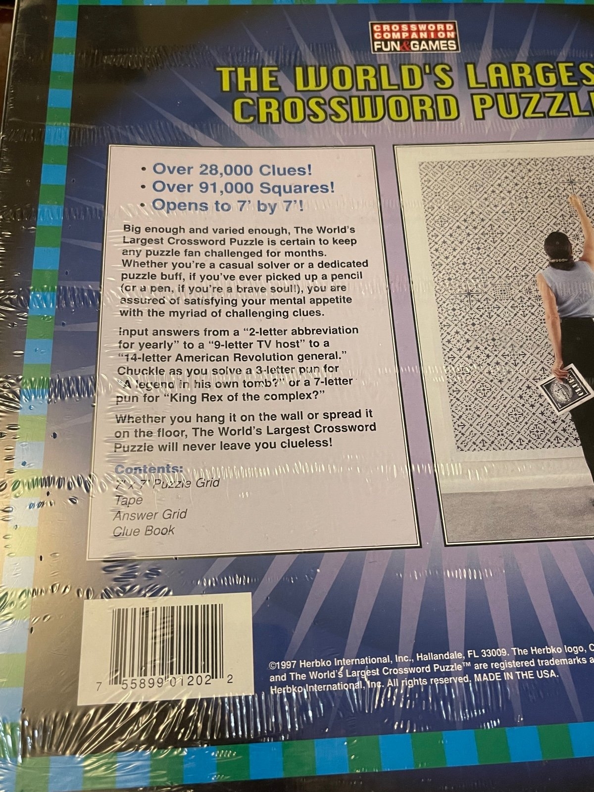 NEW The World s Largest Crossword Puzzle 28 000 Clues 91 000 Squares Sealed