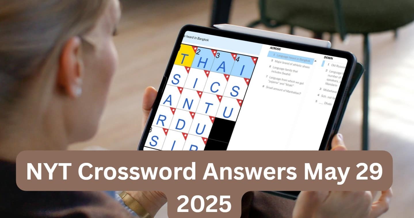 NYT Mini Crossword May 29 2025 What Is Language From Which We Get pajama And khaki Answer H2S Media NYT Mini Crossword May 29 2025 What Is Language From Which We Get pajama And khaki Answer H2S Media