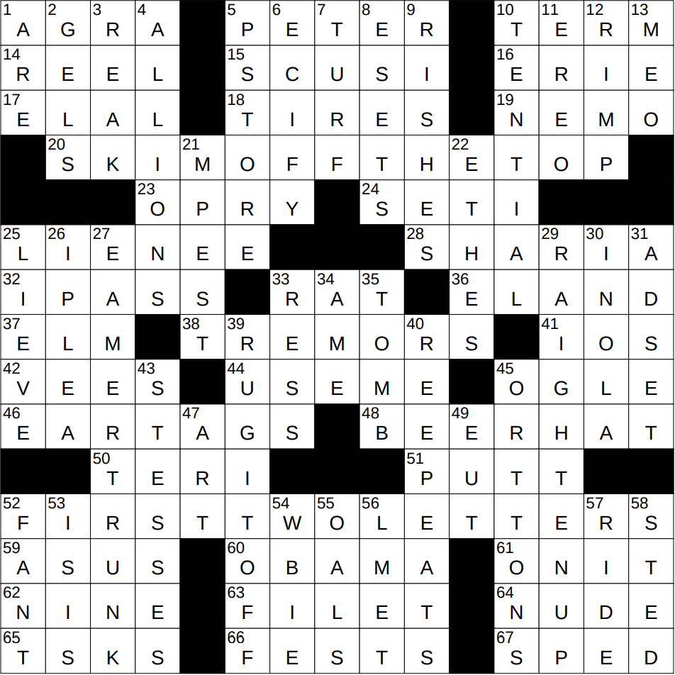 NYXCrossword Answers To The New York Times Crossword