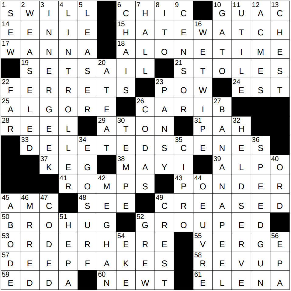 NYXCrossword Answers To The New York Times Crossword NYXCrossword Answers To The New York Times Crossword
