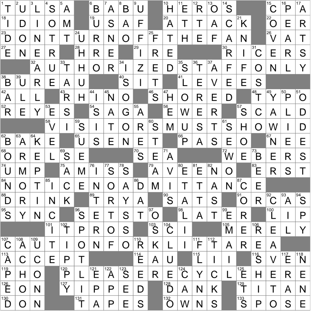 Old Route 66 City Crossword Clue Archives LAXCrossword