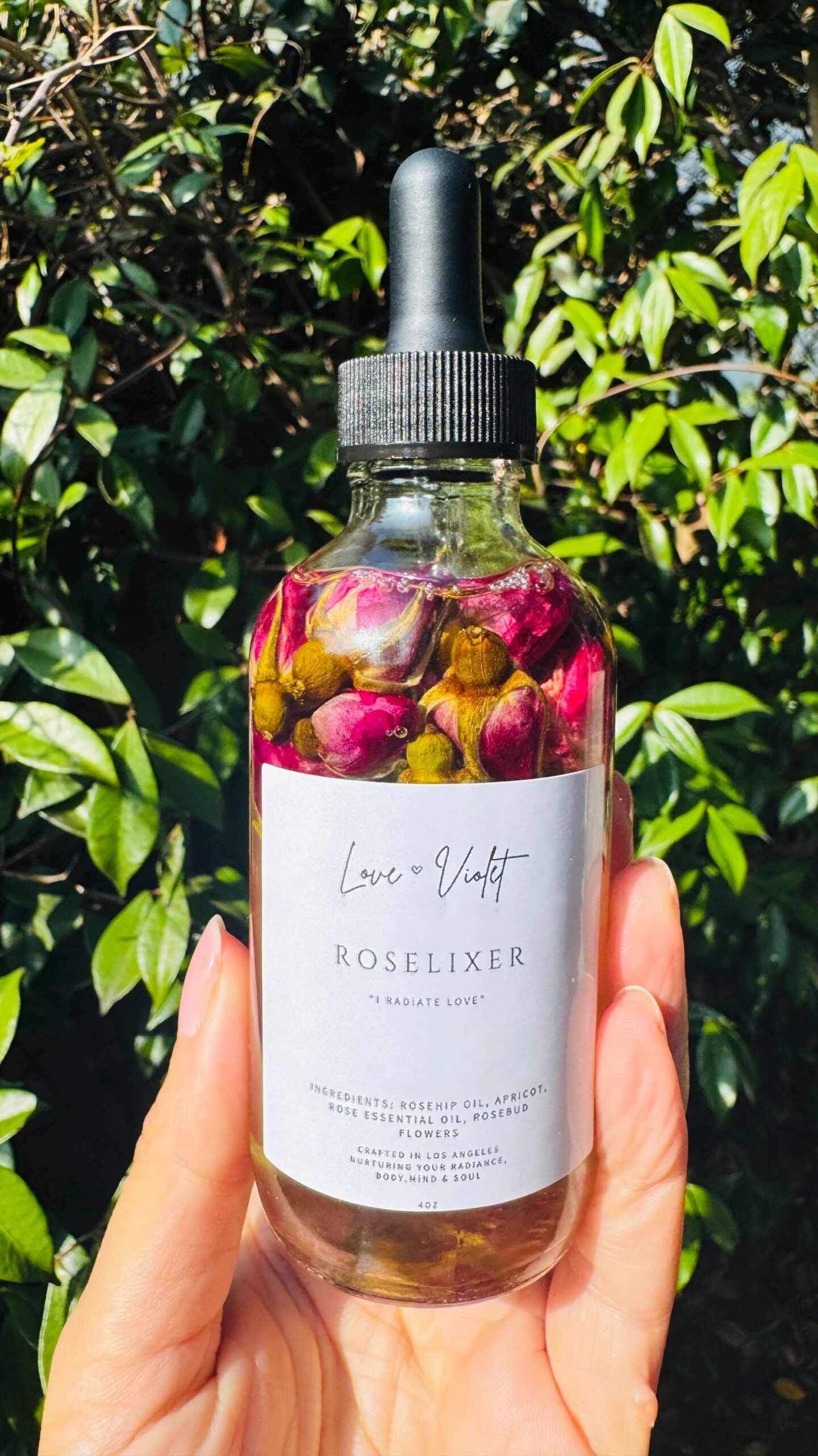 Organic Rosehip Body Oil Rosebud Flower Elixir Etsy