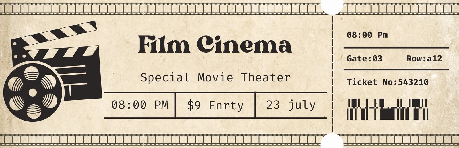Page 2 Free Printable And Customizable Movie Ticket Templates Canva