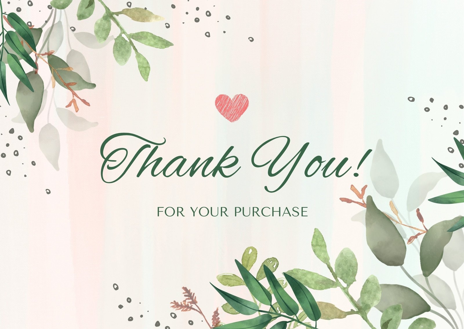 Page 2 Printable Customizable Thank You Card Templates Canva