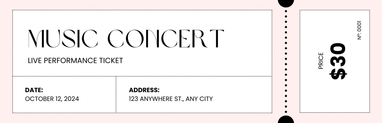 Page 3 Free Printable Customizable Concert Ticket Templates Canva