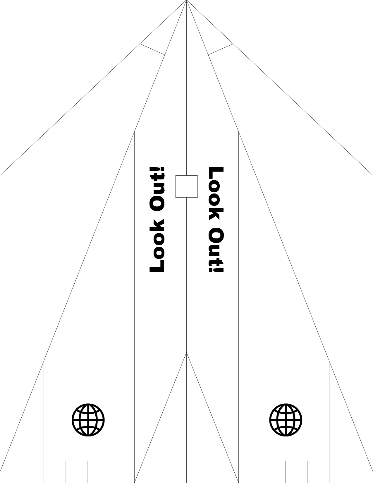 printable paper airplane template