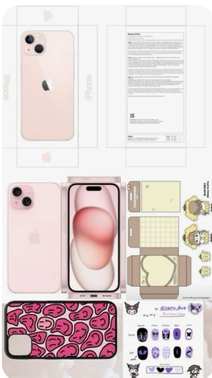 printable iphone template