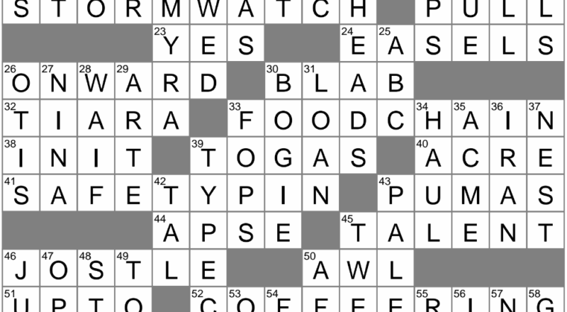 Passionate Enthusiasm Crossword Clue Archives LAXCrossword