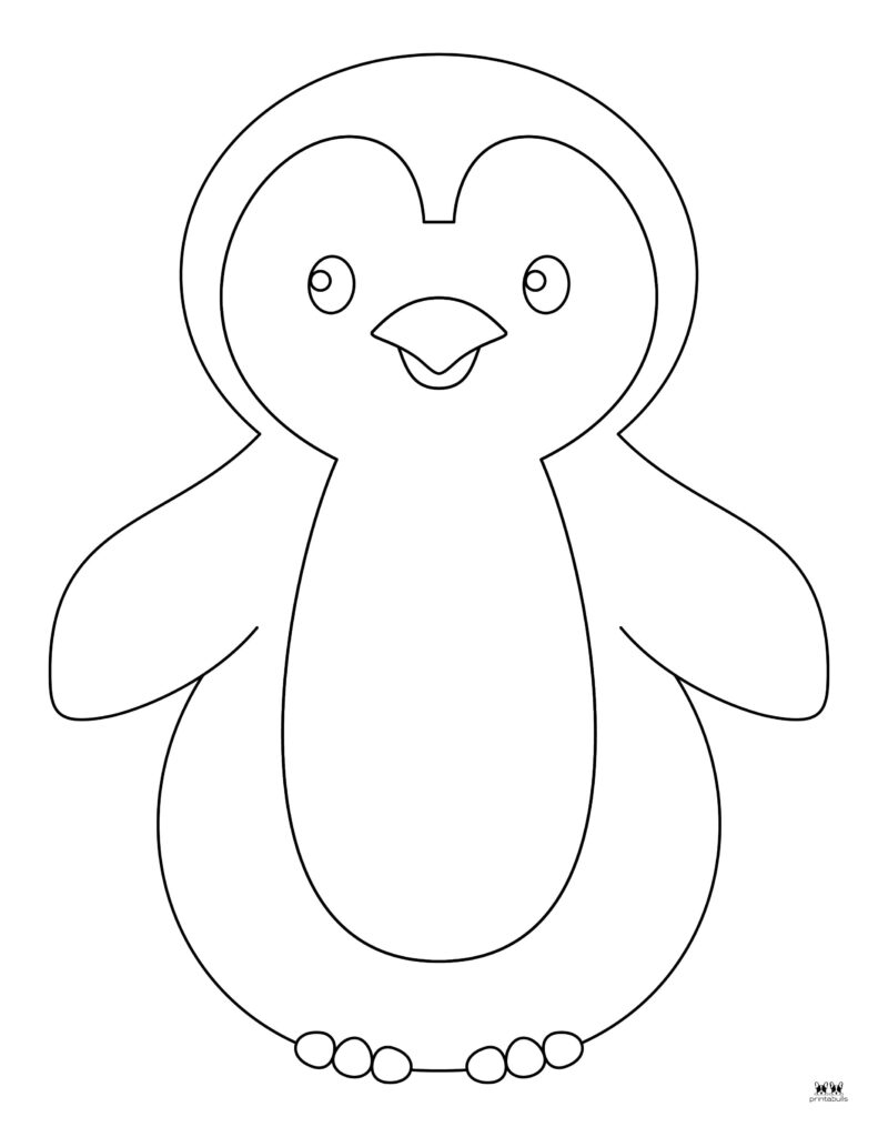Penguin Coloring Pages Templates FREE Printabulls
