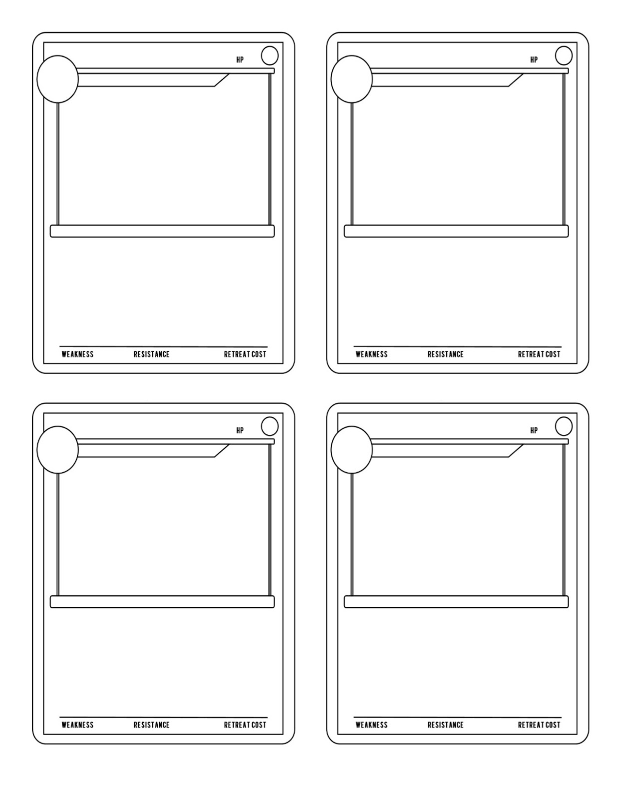 printable pokemon card template