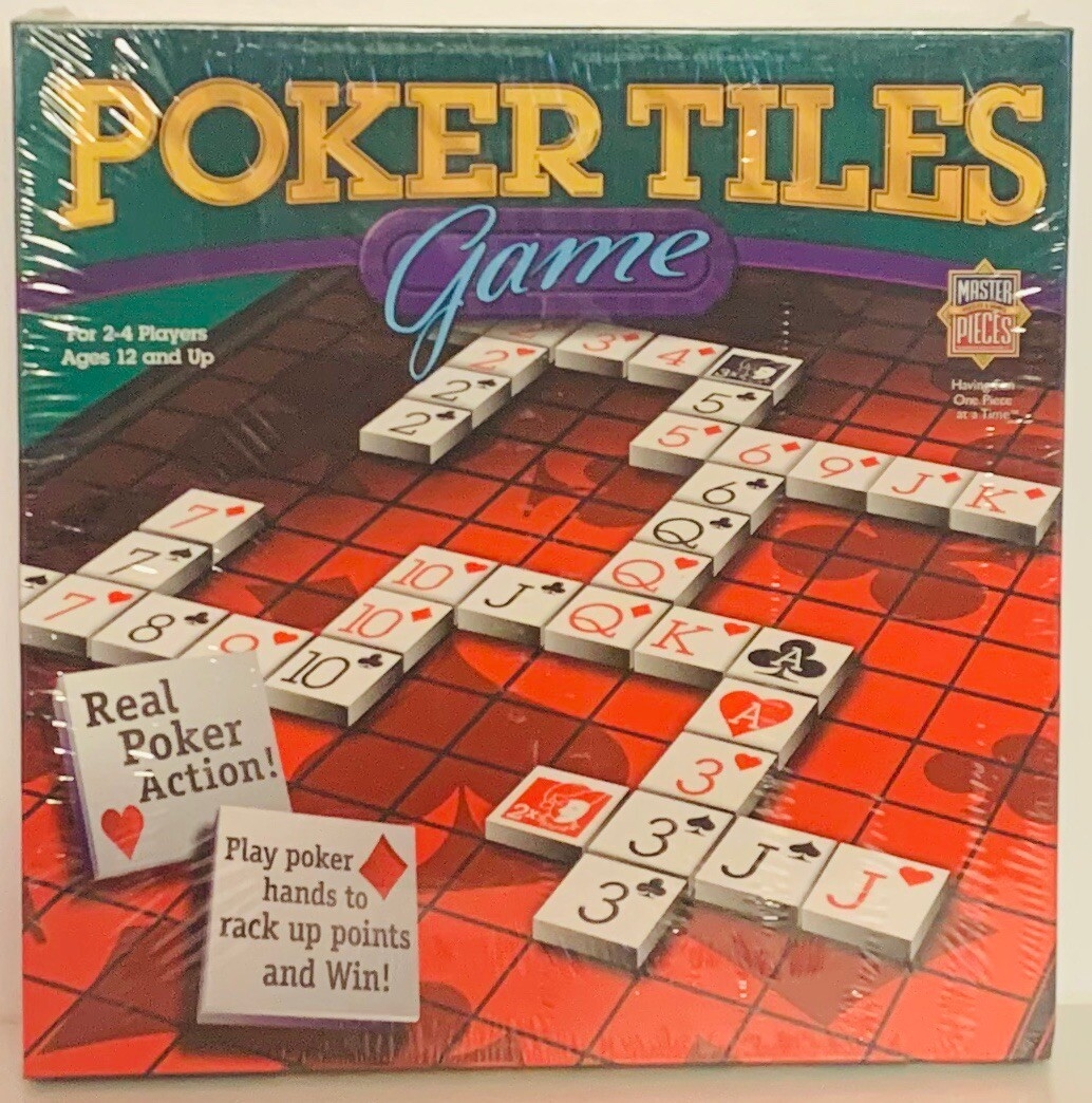 Poker Tiles Board Game 2005 MasterPieces Puzzle Co New Sealed EBay