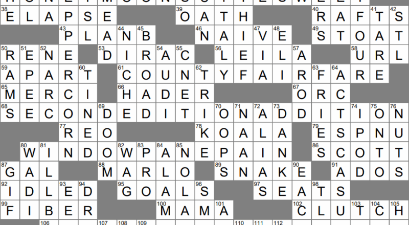 Poppycock Crossword Clue Archives LAXCrossword