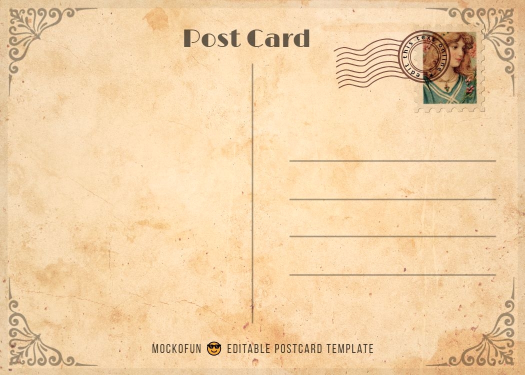 postcard template printable pdf