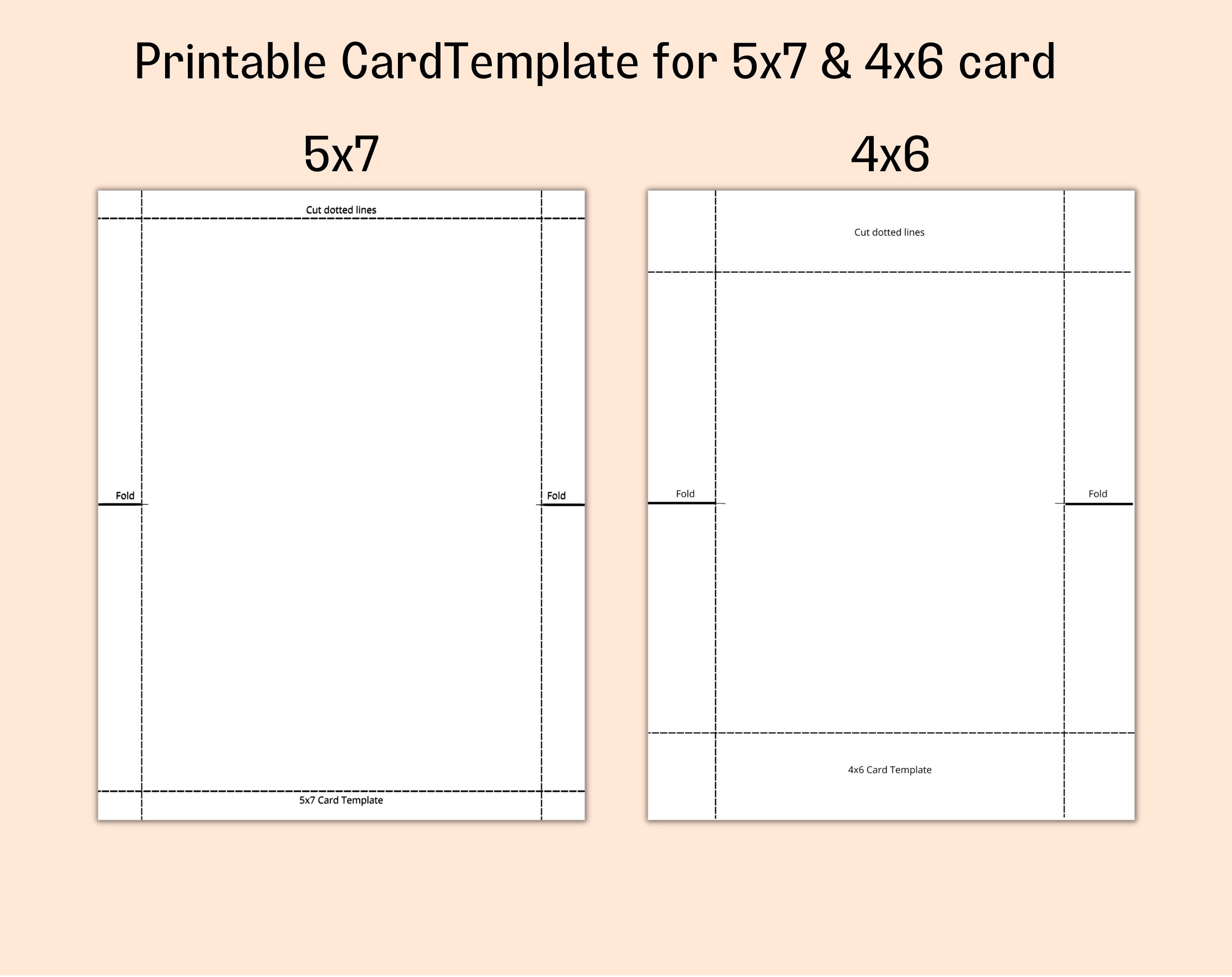 Printable 5x7 And 4x6 Card Templates Canva 5x7 And 4x6 Card Templates Etsy Printable 5x7 And 4x6 Card Templates Canva 5x7 And 4x6 Card Templates Etsy