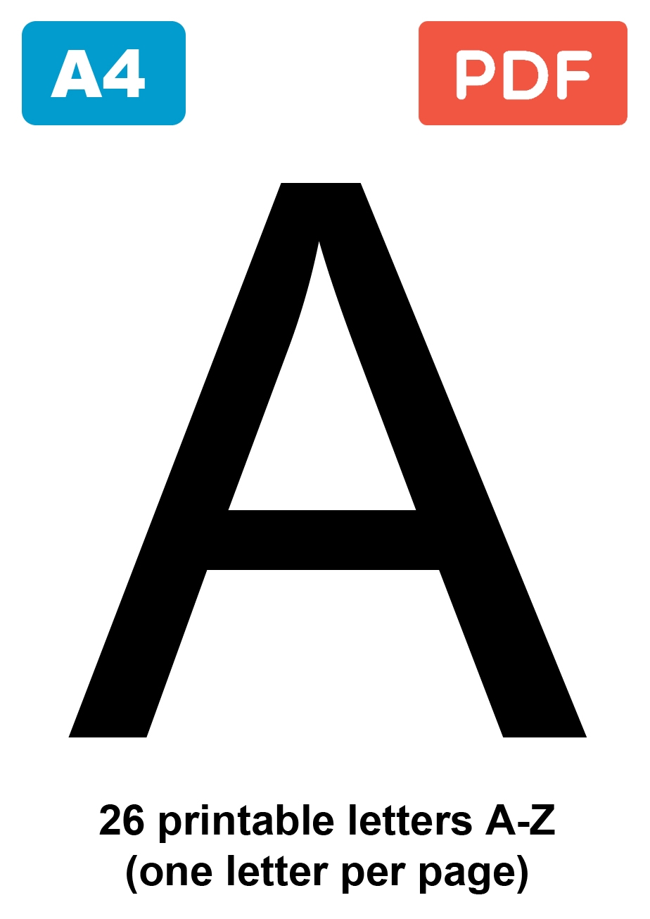 large printable alphabet letters large printable alphabet letters