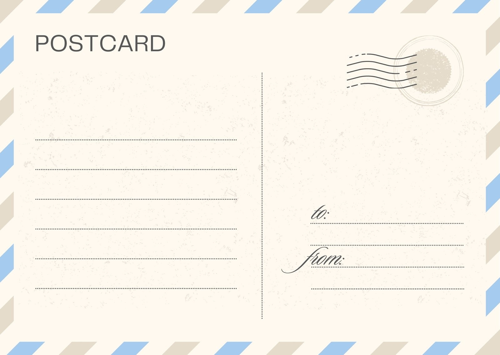 Printable And Customizable Postcard Templates Canva