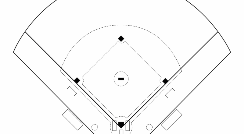 Printable Baseball Field Diagram Softball Diamond Templates Free Printables Monograms Design Tools Patterns DIY Projects