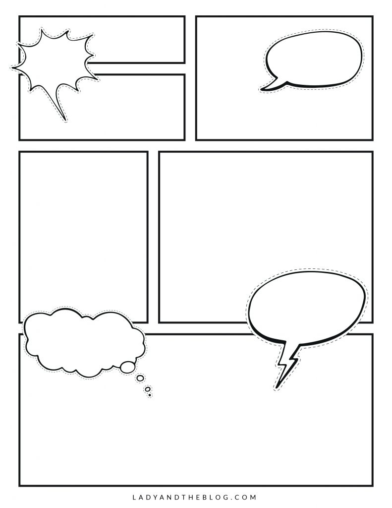 Printable Blank Comic Book Template Make Your Own Comic Books Printable Blank Comic Book Template Make Your Own Comic Books