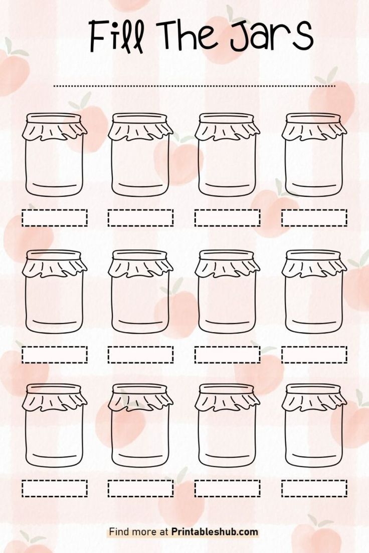 jar template printable