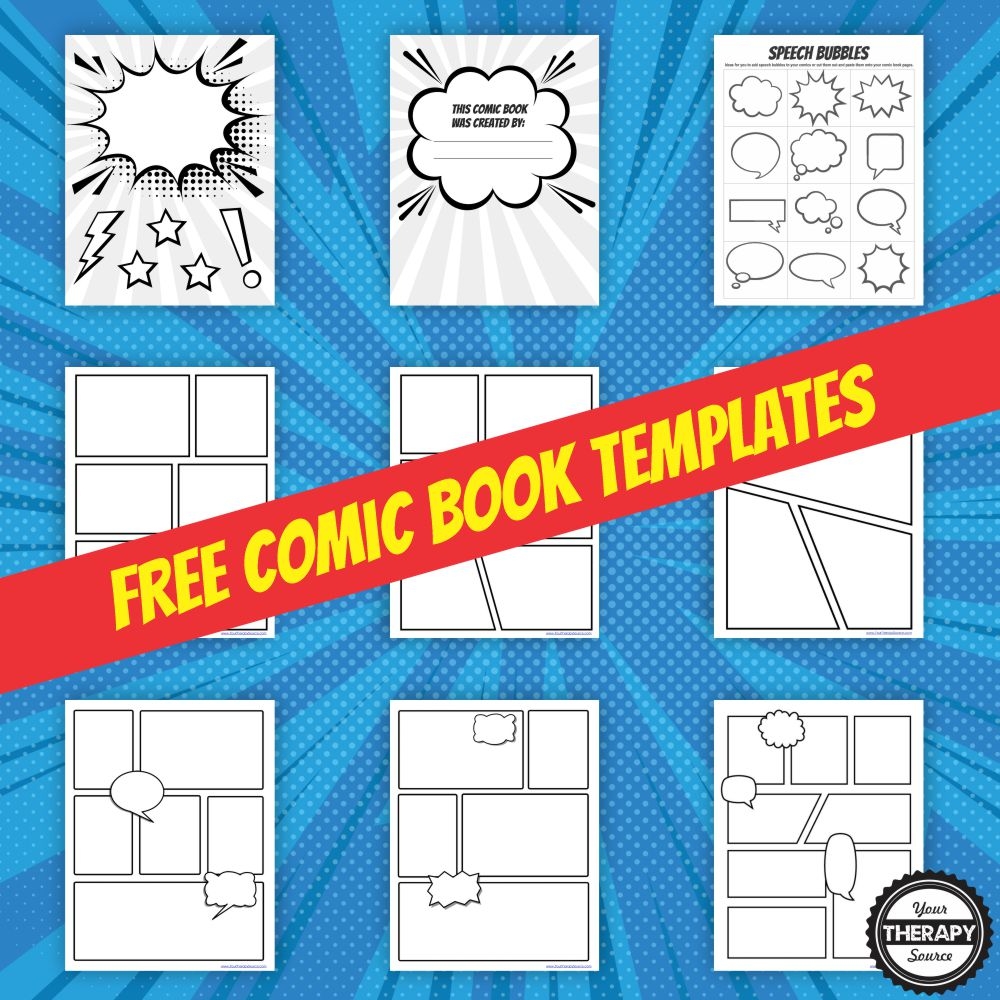 comic strip template printable