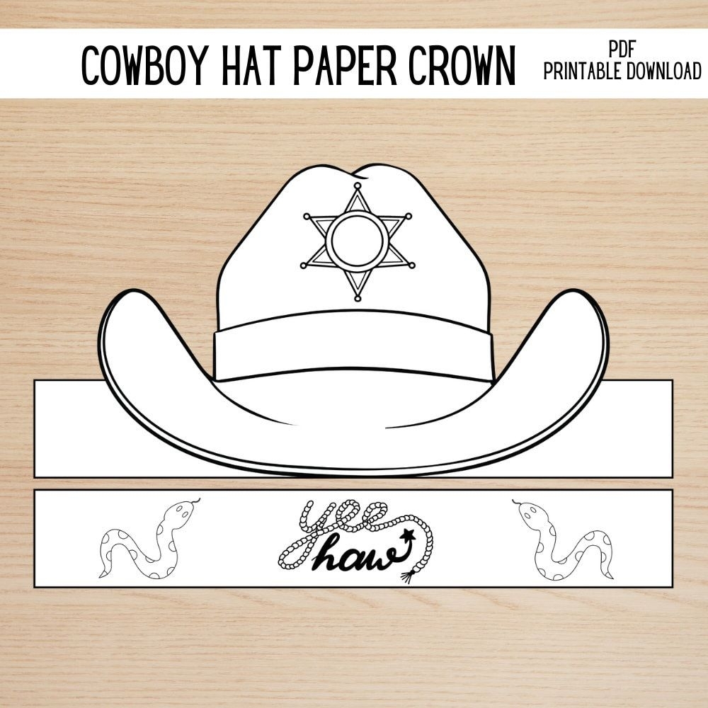 Printable Cowboy Hat Template Shop On Pinterest Printable Cowboy Hat Template Shop On Pinterest