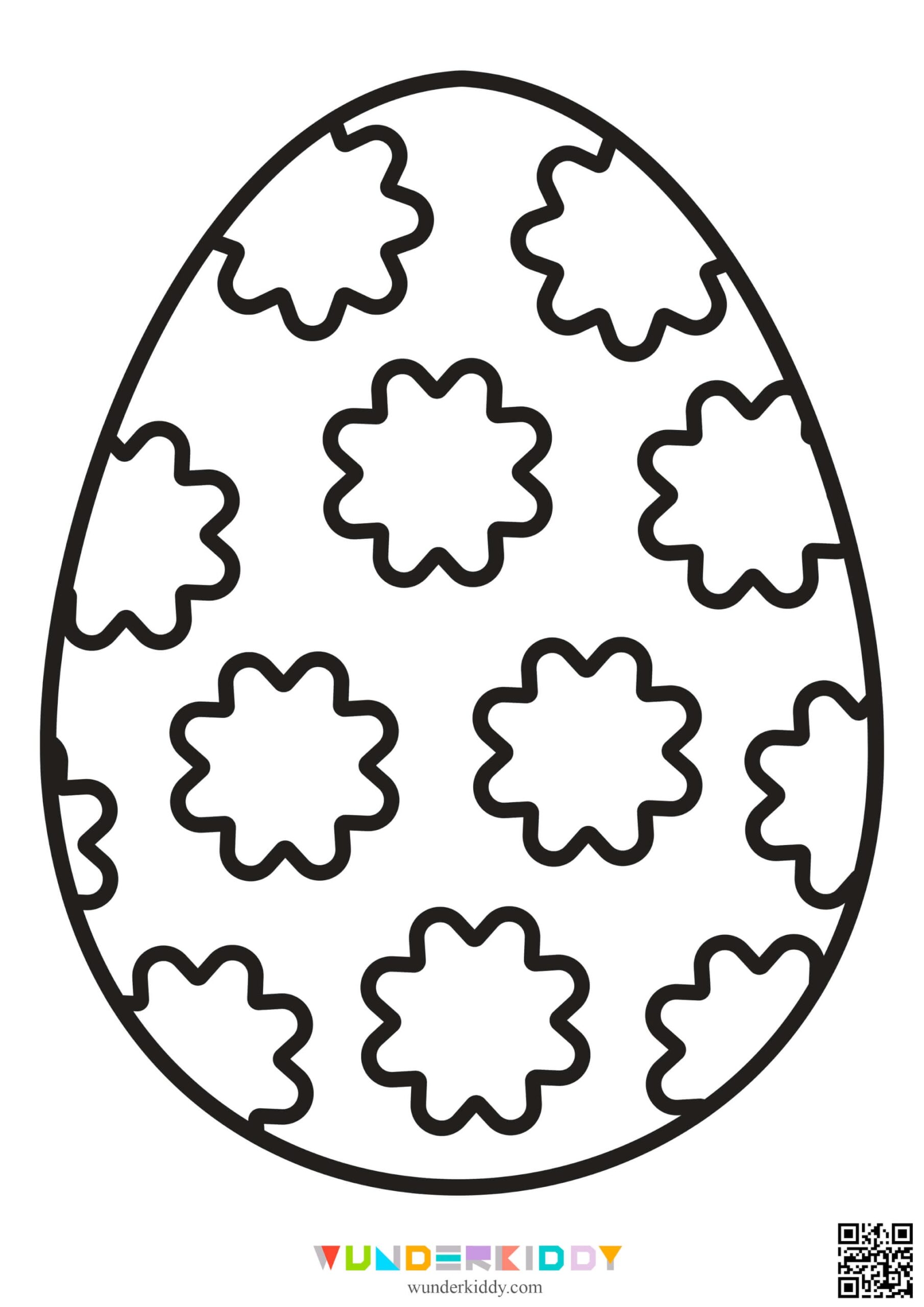 Printable Easter Egg Template And Colouring Page PDF Printable Easter Egg Template And Colouring Page PDF