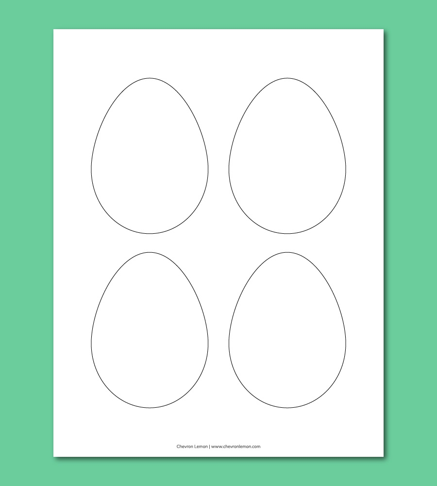 egg template printable