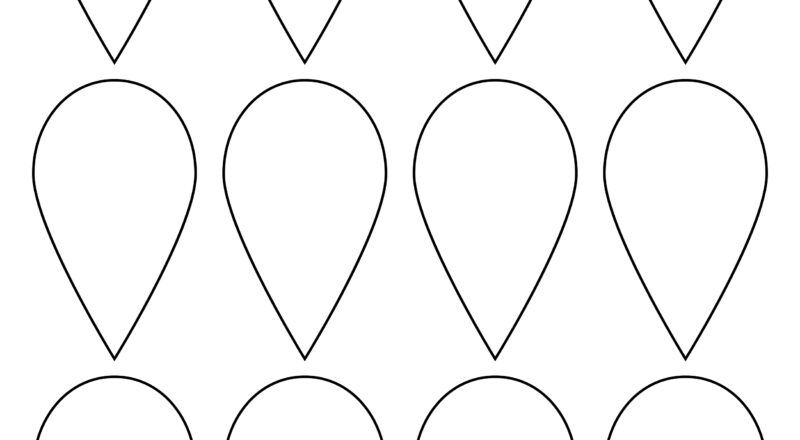 Printable Flower Petal Templates For Making Paper Flowers