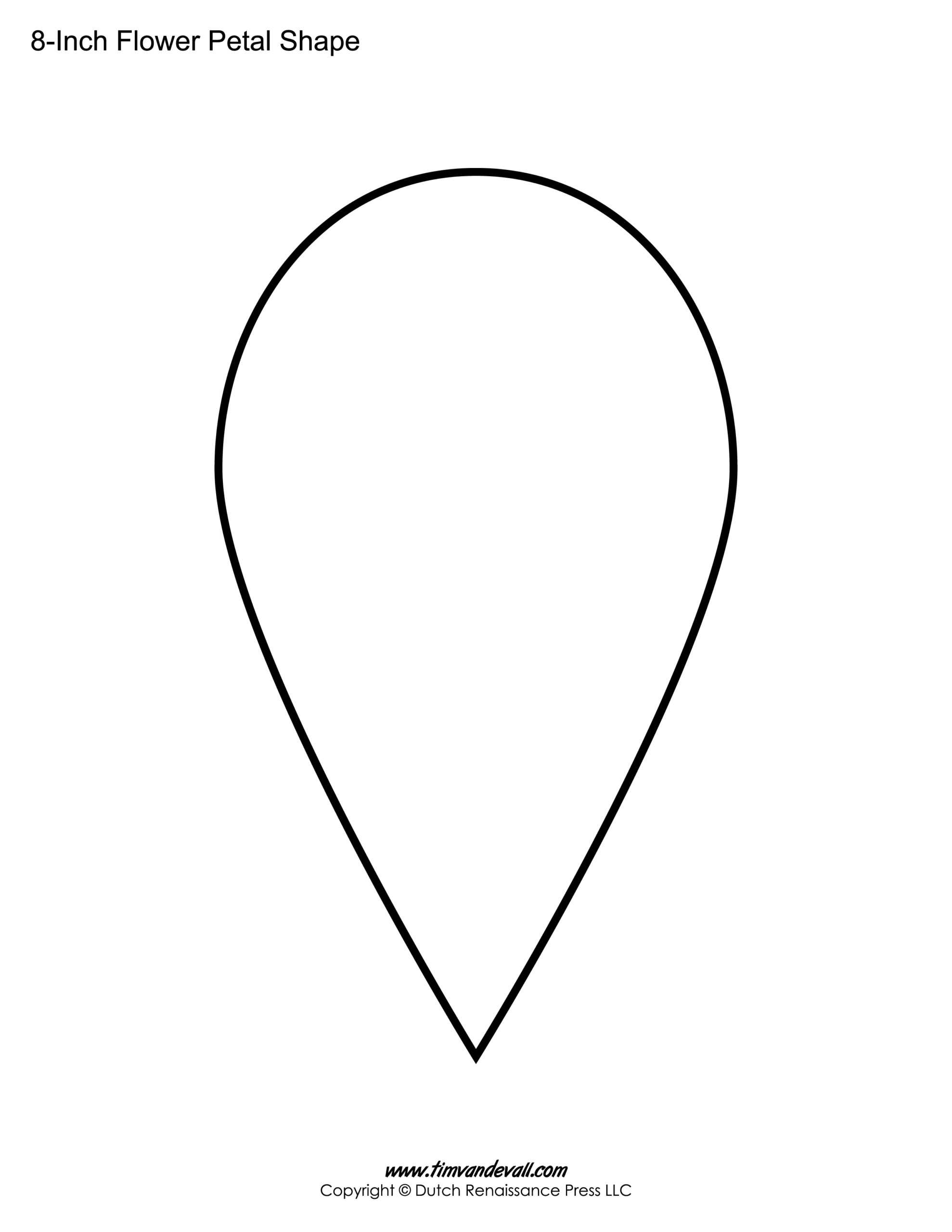 Printable Flower Petal Templates For Making Paper Flowers Printable Flower Petal Templates For Making Paper Flowers