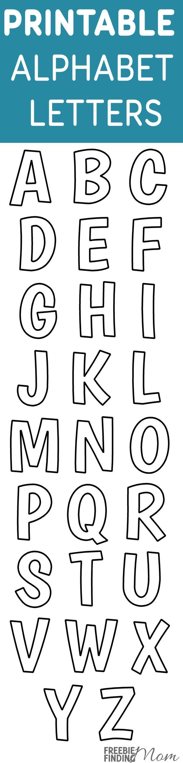 free printable templates for alphabet letters