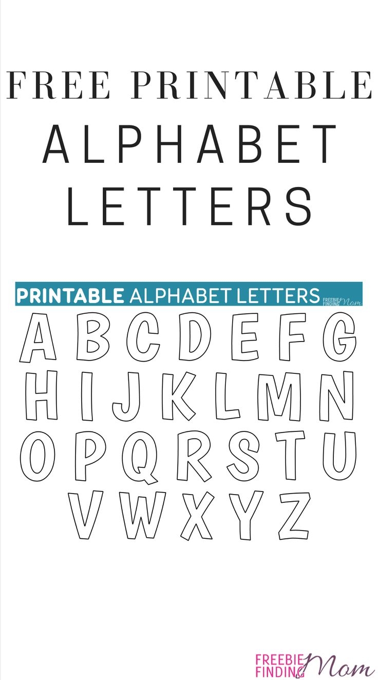 Printable FREE Alphabet Templates Printable FREE Alphabet Templates