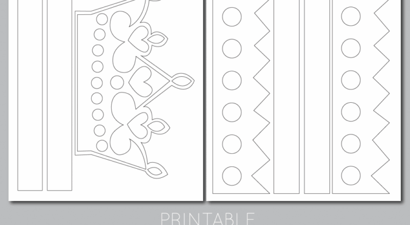 Printable Kings And Queens Crowns A Fun DIY For Make Believe Play The Crafting Chicks