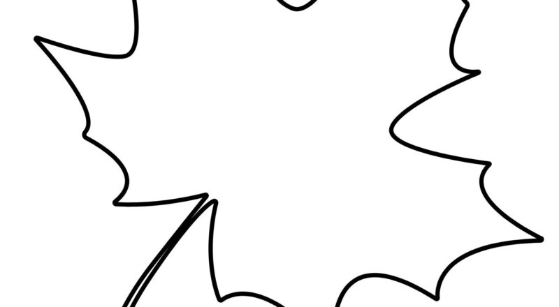 Printable Leaf Outline Templates Crafty Morning