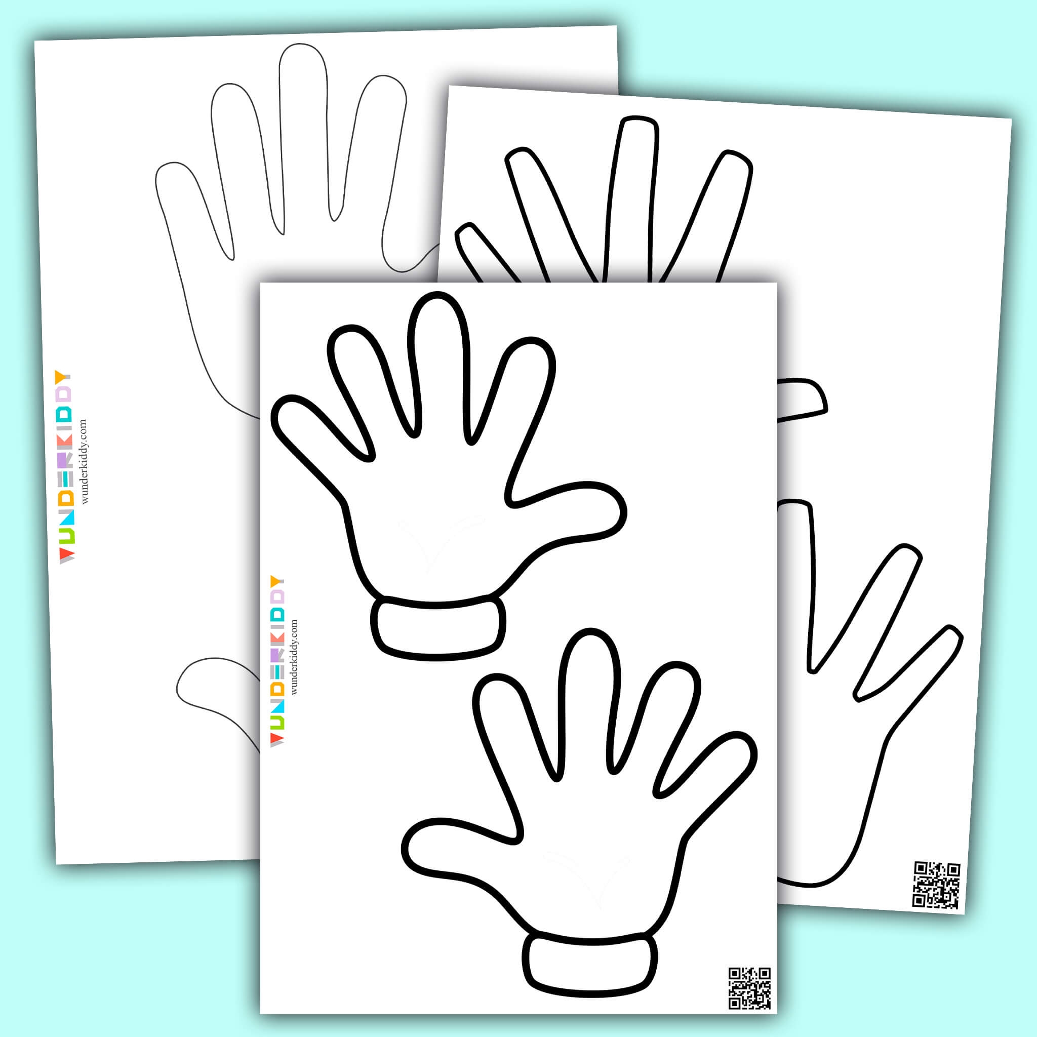 hand template printable