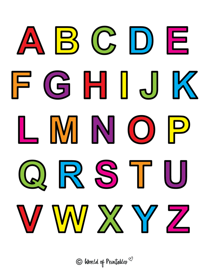 free alphabet letter templates printable