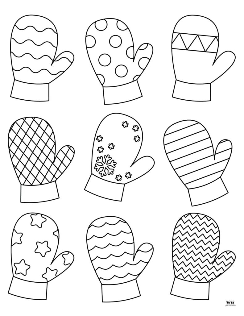 mitten template free printable