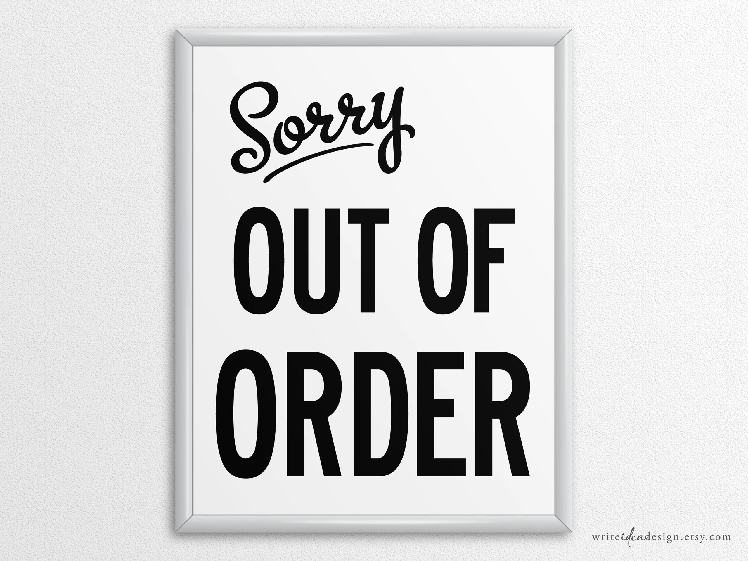 Printable Out Of Order Sign In US Letter And A4 Sizes Instant Download PDF Etsy Printable Out Of Order Sign In US Letter And A4 Sizes Instant Download PDF Etsy