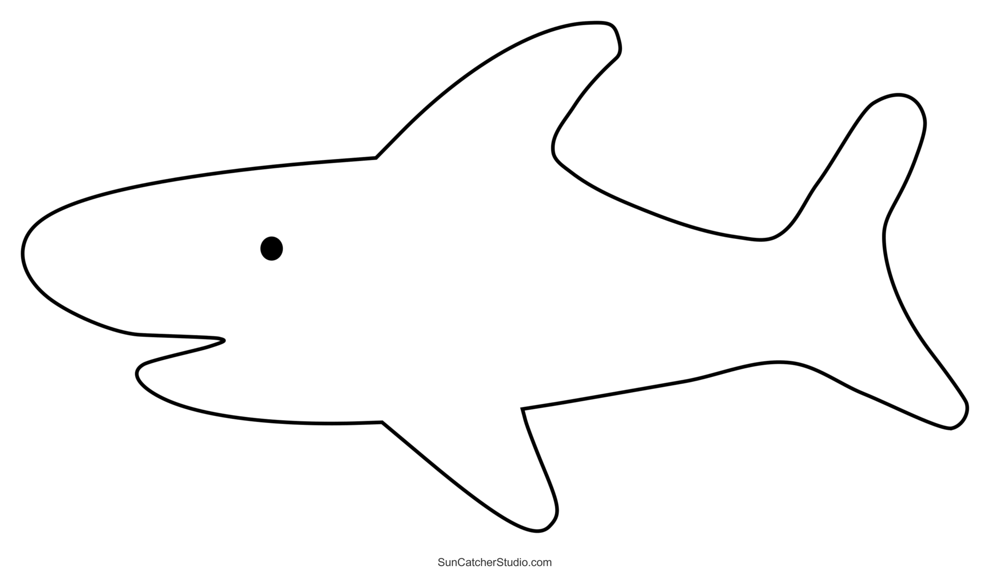 Printable Shark Template