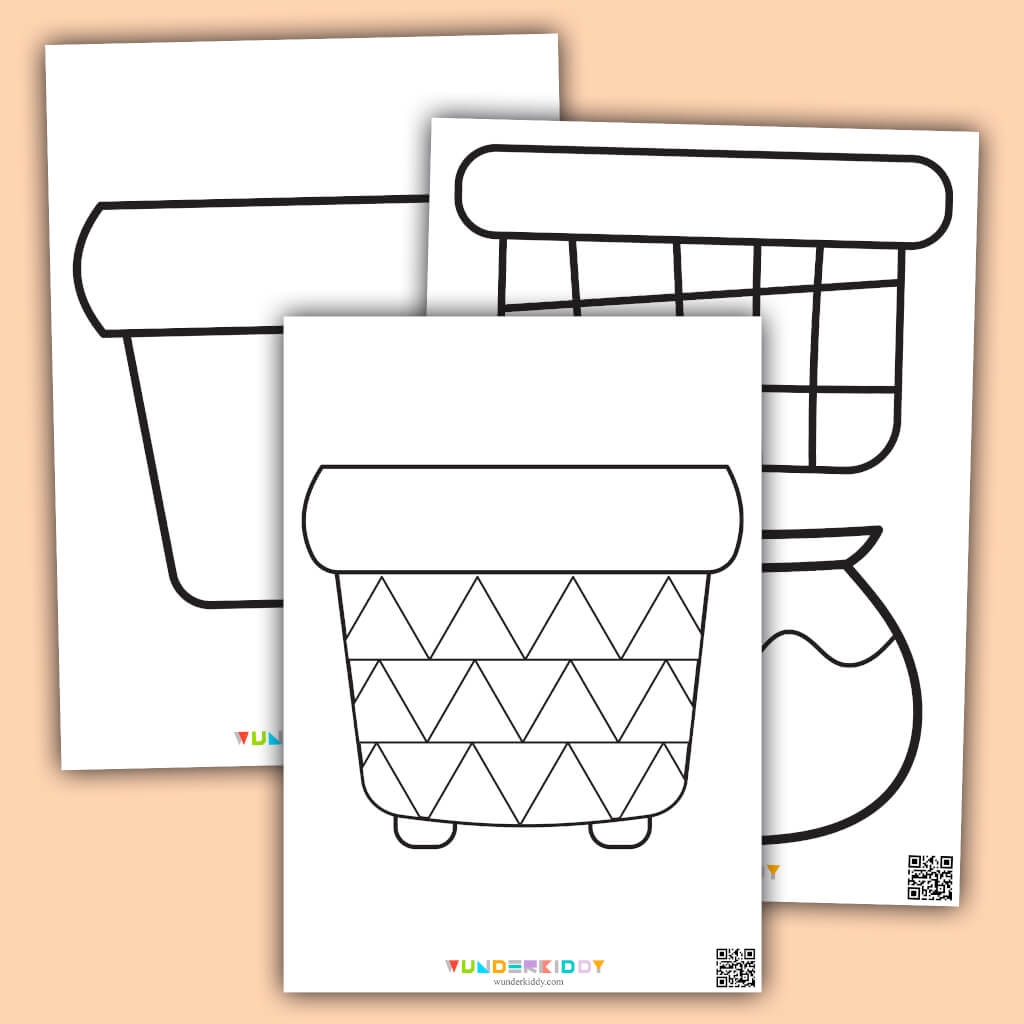 flower pot template printable
