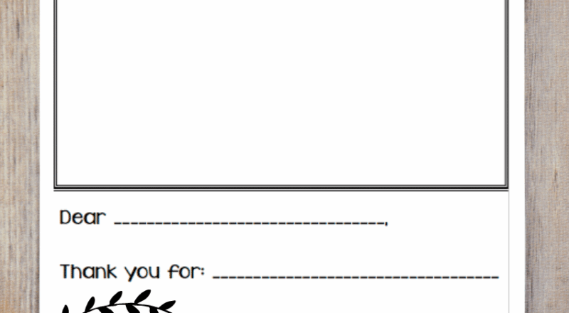 Printable Thank You Note Three Little Ferns Family Lifestyle Blog